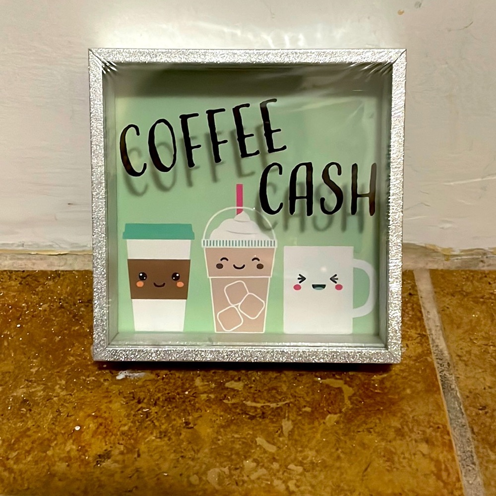 Coffee cash piggy bank